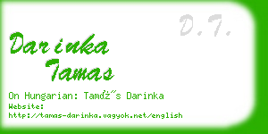 darinka tamas business card